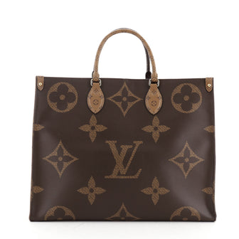 Louis Vuitton OnTheGo Tote Limited Edition Reverse Monogram Giant GM