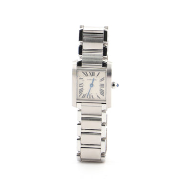 Cartier Tank Francaise Quartz Watch Stainless Steel 20