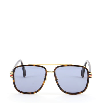 Gucci Aviator Rectangular Sunglasses Acetate with Metal
