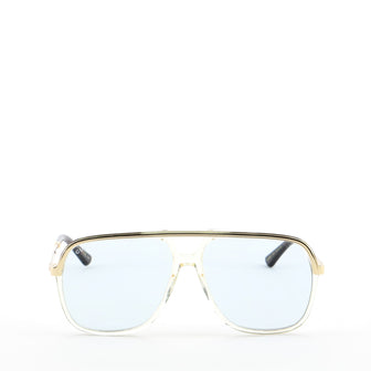 Gucci Brow Bar Aviator Sunglasses Acetate with Metal