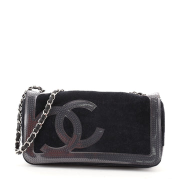 Chanel CC Chain Flap Bag Terry Cloth and Perforated PVC Medium