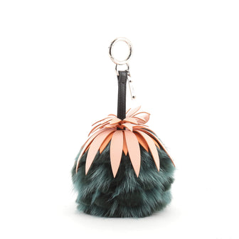 Fendi Fruit Bag Charm Fur and Leather