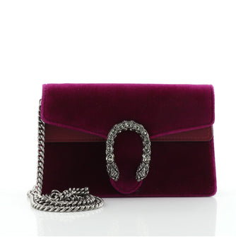 Gucci Dionysus Bag GG Velvet Super Mini