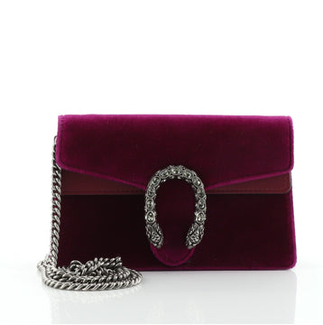 Gucci Dionysus Bag GG Velvet Super Mini