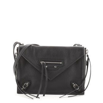 Balenciaga Papier Triple Zip Around Crossbody Bag Leather XS