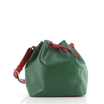 Louis Vuitton Bicolor Petit Noe Handbag Epi Leather