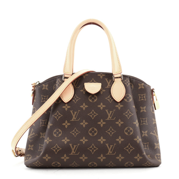 Rivoli handbag Louis Vuitton Brown in Cotton - 35468220