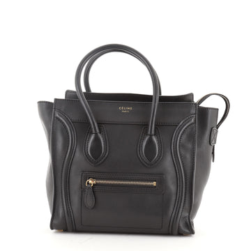 Celine Luggage Bag Smooth Leather Micro
