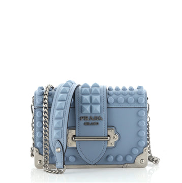 Prada Cahier Crossbody Bag Studded City Calf Small
