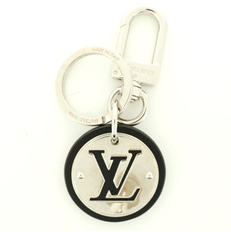 Louis Vuitton LV Cut Circle Bag Charm and Key Holder Metal and Leather