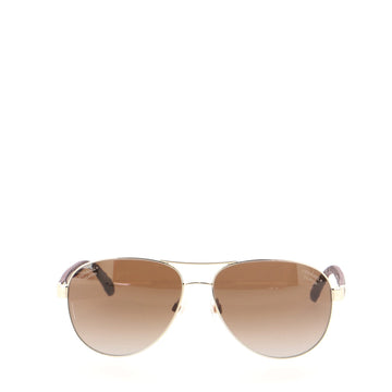 Chanel Aviator Quilt Sunglasses Acetate and Metal