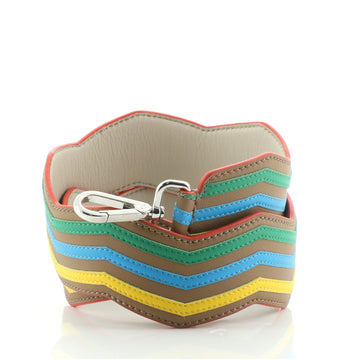 Fendi Zig Zag Shoulder Strap Leather