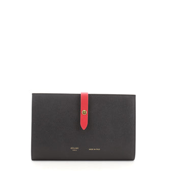 Celine Multifunction Strap Wallet Leather Large
