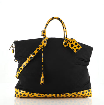 Louis Vuitton Desire Lockit Bag Kusama Infinity Dots Monogram Nylon GM