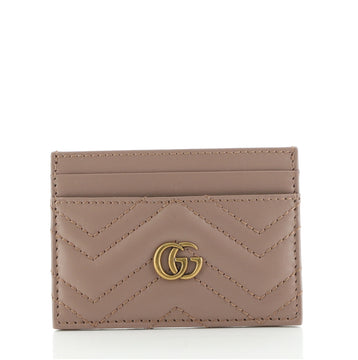 Gucci GG Marmont Card Holder Matelasse Leather