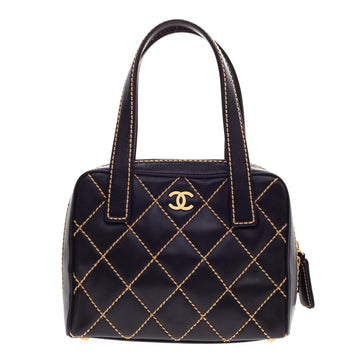 Chanel Surpique Zip Around Leather Small 