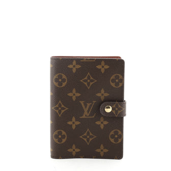 Louis Vuitton Ring Agenda Cover Monogram Canvas PM