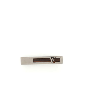 Louis Vuitton Logo Tie Clip Metal and Wood