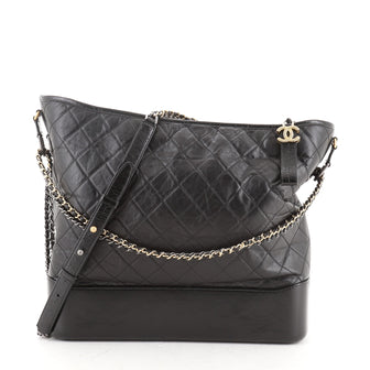 Chanel Gabrielle Hobo Quilted Aged Calfskin Maxi