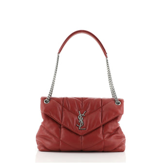 Saint Laurent LouLou Puffer Shoulder Bag Quilted Leather Medium