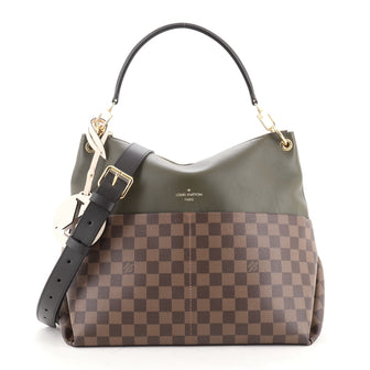 Louis Vuitton Maida Handbag Damier with Leather