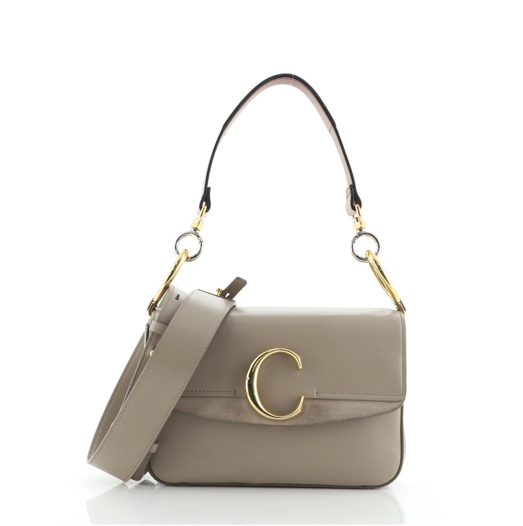 sac a main chloe c double porte pm chc19ss191a374e7