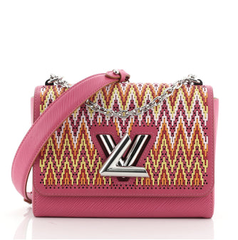 Louis Vuitton Twist Handbag Limited Edition Stitched Epi Leather MM