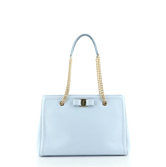 Salvatore Ferragamo Melike Tote Saffiano Leather Small