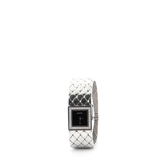 Chanel Matelasse Quartz Watch Stainless Steel with Diamond Bezel 19