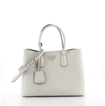 Prada Cuir Double Tote Saffiano Leather Large