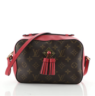 Louis Vuitton Saintonge Handbag Monogram Canvas with Leather