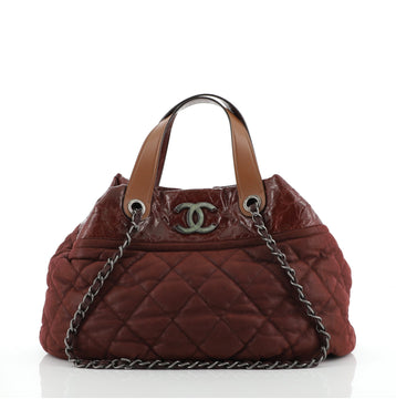 Chanel In The Mix Tote Quilted Iridescent Calfskin Medium