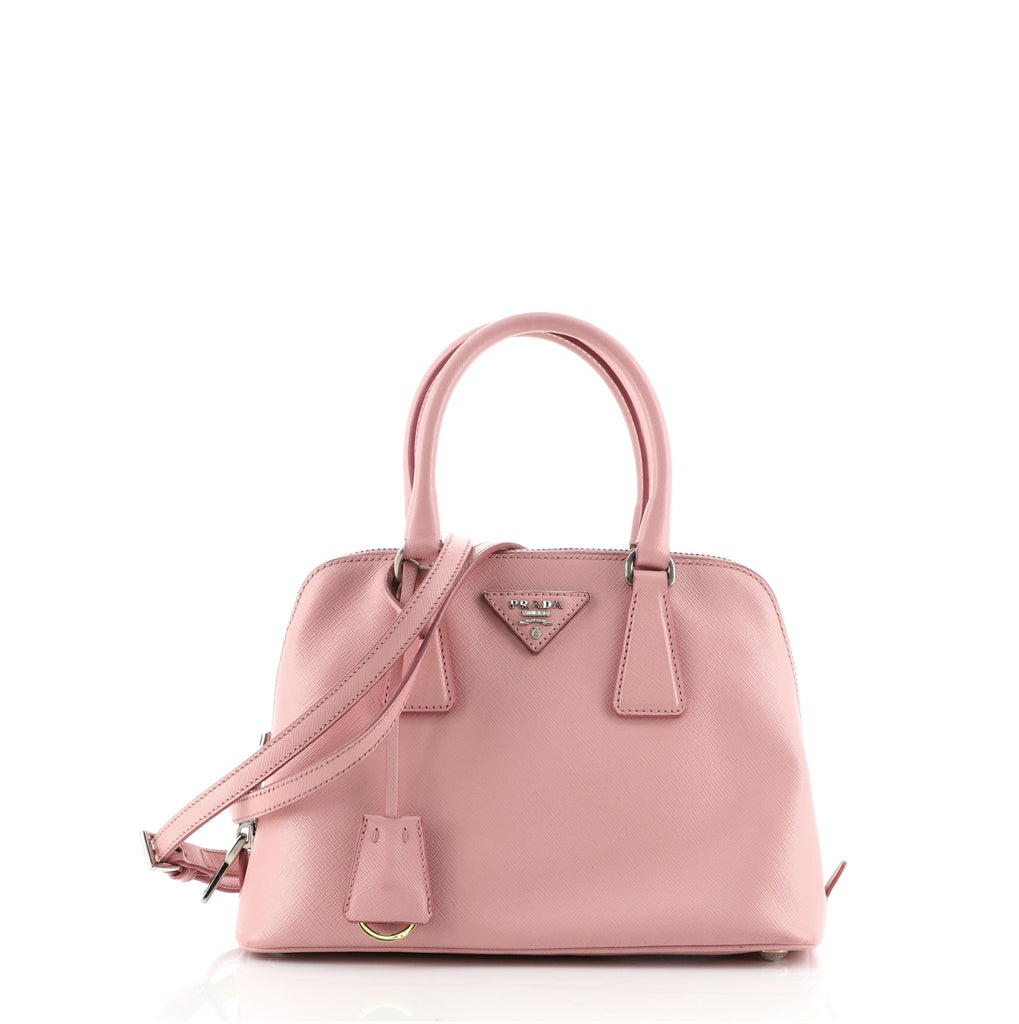 Prada Promenade Bag Saffiano Leather Small Pink 463941