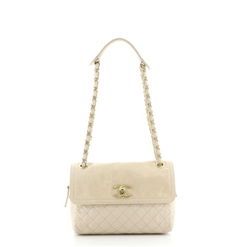 Chanel CC Chain Flap Quilted Glazed Calfskin Small