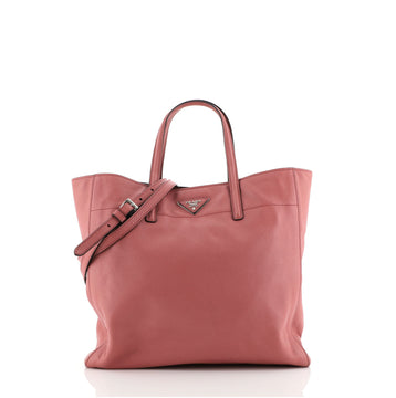 Prada Soft Triple Pocket Convertible Tote Saffiano Leather