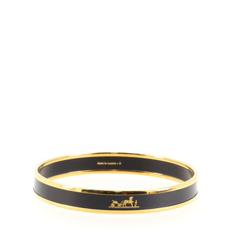 Hermes Caleche Bangle Bracelet Enamel Narrow