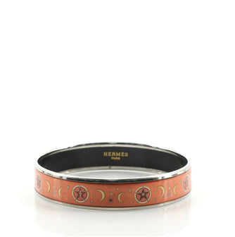 Hermes Bangle Bracelet Printed Enamel Medium
