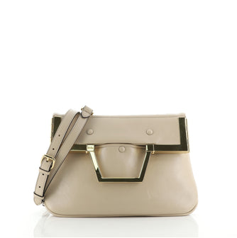 Fendi Convertible Fold Over Tote Leather