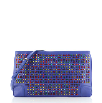 Christian Louboutin Loubiposh Clutch Spiked Leather