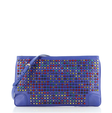 Christian Louboutin Loubiposh Clutch Spiked Leather