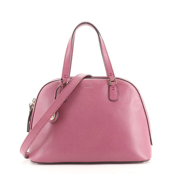 Gucci Lady Dollar Dome Satchel Leather Medium