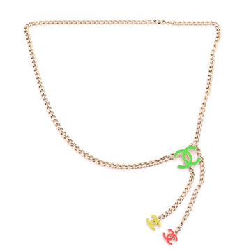 Chanel CC Charm Chain Belt Metal with Enamel