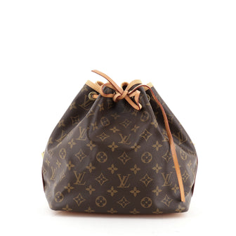 Louis Vuitton Petit Noe Handbag Monogram Canvas