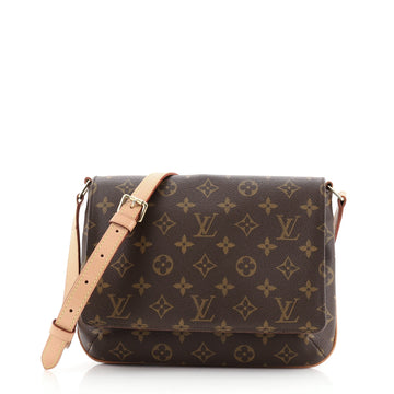 Louis Vuitton Musette Tango Handbag Monogram Canvas