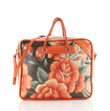 Balenciaga Blanket Square Bag Printed Leather Large