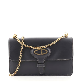 Christian Dior Chain Flap Bag Leather Medium
