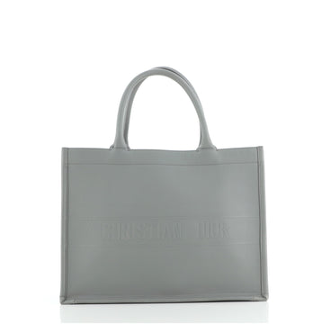 Christian Dior Book Tote Embossed Leather Small