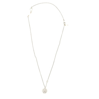 Chanel CC Medallion Long Necklace Metal with Crystal and Stone