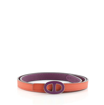 Hermes Chaine D'Ancre Reversible Belt Leather Thin
