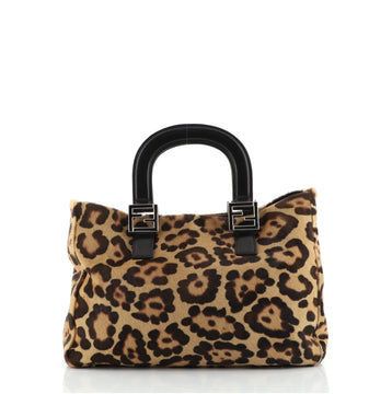 Fendi Vintage FF Handle Tote Pony Hair Small